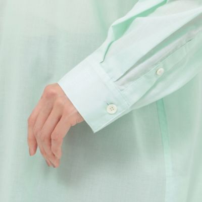 【接触冷感】【ＵＶ対策】【ウォッシャブル】シアーブレンドロングシャツ（Ｕ５Ｍ１１３８９＿＿）