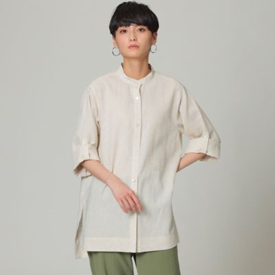 ＜EVEX by KRIZIA (Women)＞＊Ｗｉｎｇｓ掲載＊【ウォッシャブル】ミラクルドライリネンシャツ（Ｕ５Ｍ１２１５４＿＿）