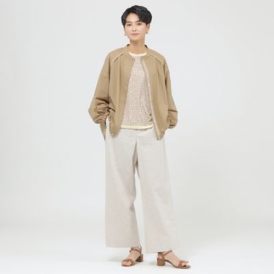 【接触冷感】【ＵＶ対策】【ウォッシャブル】シアーブレンドシャツブルゾン（Ｕ５Ｍ１３３８９＿＿）