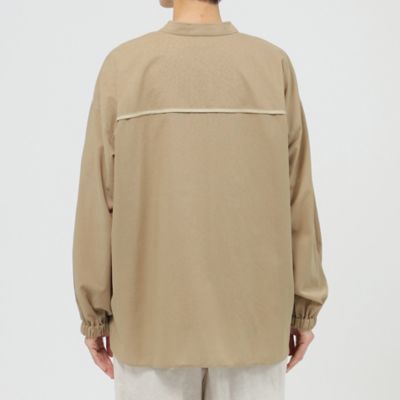 【接触冷感】【ＵＶ対策】【ウォッシャブル】シアーブレンドシャツブルゾン（Ｕ５Ｍ１３３８９＿＿）