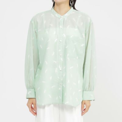 【１枚できまる】【カタログ掲載品】【ウォッシャブル】クラフトパンサーシアーコンビブラウス（Ｕ５Ｍ１６５６６＿＿）