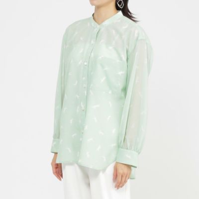 【１枚できまる】【カタログ掲載品】【ウォッシャブル】クラフトパンサーシアーコンビブラウス（Ｕ５Ｍ１６５６６＿＿）