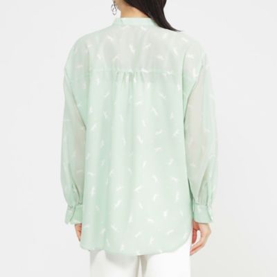 【１枚できまる】【カタログ掲載品】【ウォッシャブル】クラフトパンサーシアーコンビブラウス（Ｕ５Ｍ１６５６６＿＿）