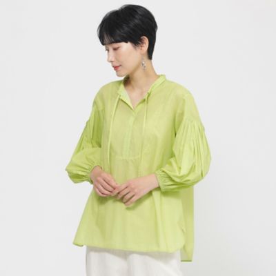 EVEX by KRIZIA (Women)/エヴェックス　バイ　クリツィア 【接触冷感】【ウォシャブル】シアーボイルプルオーバーブラウス（Ｕ５Ｍ２１６１３＿＿）