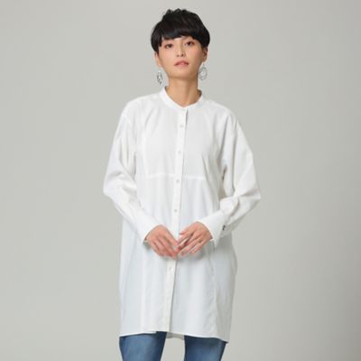 ＜EVEX by KRIZIA (Women)＞【ウォッシャブル】【吸水速乾】ソフトタイプライターロングシャツ（Ｕ５Ｍ３０１０３＿＿）