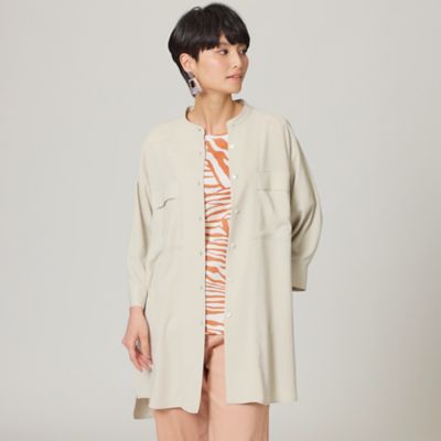 ＜EVEX by KRIZIA (Women)＞【ウォッシャブル】【接触冷感】シルキードライシャツ（Ｕ５Ｍ３３１６８＿＿）