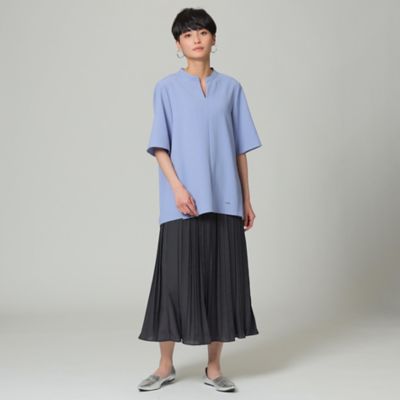 【接触冷感】【吸水速乾】【ウォッシャブル】スーパードライツイルブラウス（Ｕ５Ｍ５０１５３＿＿）