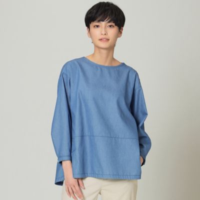 ＜EVEX by KRIZIA (Women)＞【ウォッシャブル】ソフトデニムブラウス（Ｕ５Ｍ６０１２６＿＿）