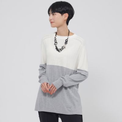 ＜EVEX by KRIZIA (Women)＞【ウォッシャブル】バイカラーニット（Ｕ５Ｎ０１３１６＿＿）