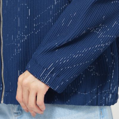 【ウォッシャブル】ドローイングタックニットブルゾン（Ｕ５Ｎ０７５２６＿＿）