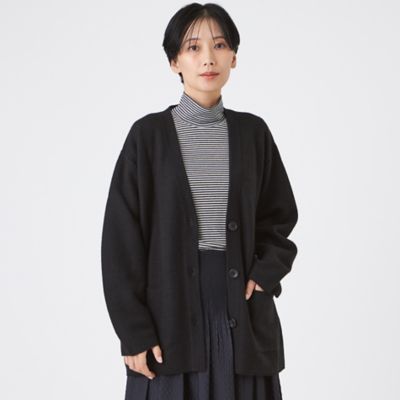 EVEX by KRIZIA (Women)/エヴェックス バイ クリツィア ブライトニットVネックカーディガン(U5N11651__) クロ09L トップス【三越伊勢丹/公式】