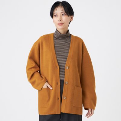 EVEX by KRIZIA (Women)/エヴェックス バイ クリツィア ブライトニットVネックカーディガン(U5N11651__) チャ50L トップス【三越伊勢丹/公式】