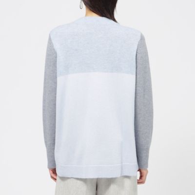 【カタログ掲載品】【ウォッシャブル】ブロッキングウールプルオーバーニット（Ｕ５Ｎ１３４６９＿＿）