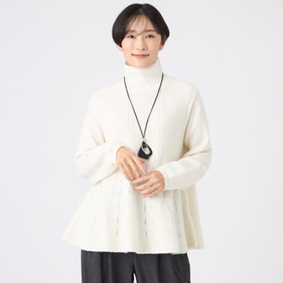 ＜EVEX by KRIZIA (Women)＞【カタログ掲載】【ウォッシャブル】ブライトミックスペプラムニットプルオーバー（Ｕ５Ｎ１７６７６＿＿）