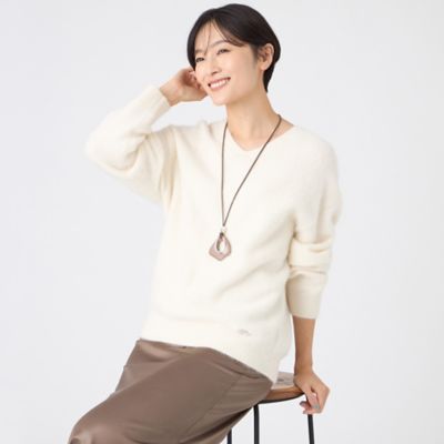 ＜EVEX by KRIZIA (Women)＞【ＳＡＮＹＯ　Ｓｔｙｌｅ　ＥＤＩＴＩＯＮ掲載】フォックスウールファーニットプルオーバー（Ｕ５Ｎ１９６８３＿＿）