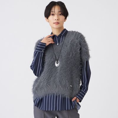 ＜EVEX by KRIZIA (Women)＞フェザータッチＶネックニットベスト（Ｕ５Ｎ２２６９１＿＿）