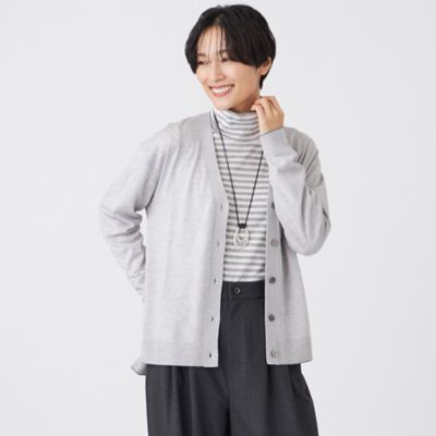 ＜EVEX by KRIZIA (Women)＞【ウォッシャブル】ハイゲージラインニットカーディガン（Ｕ５Ｎ２３６９４＿＿）