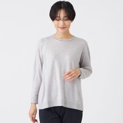 ＜EVEX by KRIZIA (Women)＞【ウォッシャブル】ハイゲージラインニットプルオーバー（Ｕ５Ｎ２４６９４＿＿）