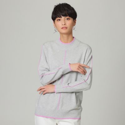 ＜EVEX by KRIZIA (Women)＞【ウォッシャブル】カラーパイピングニット（Ｕ５Ｎ５０１０６＿＿）