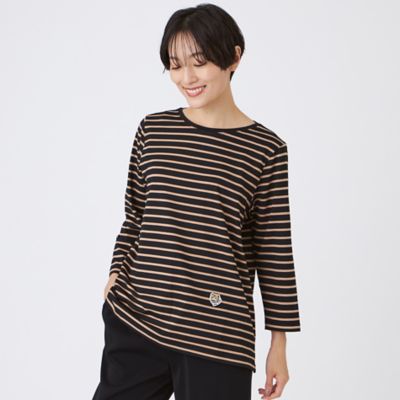 EVEX by KRIZIA (Women)/エヴェックス バイ クリツィア タイガーパッチボーダーカットソー(U5P01603__) クロ09L トップス【三越伊勢丹/公式】