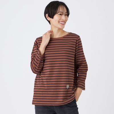 EVEX by KRIZIA (Women)/エヴェックス バイ クリツィア タイガーパッチボーダーカットソー(U5P01603__) チャ50L トップス【三越伊勢丹/公式】