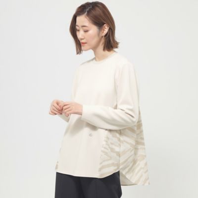 【SALE】EVEX by KRIZIA (Women)/エヴェックス バイ クリツィア ランダムゼブラコンビカットソー(U5P04515__) ベージュ トップス【三越伊勢丹/公式】