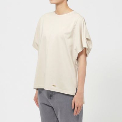 tシャツ 「接触冷感」「ウォッシャブル」モクロディシャツコンビプルオーバーカットソー レディース 接触冷感】【吸水速乾】【ウォッシャブル】モクロディプル