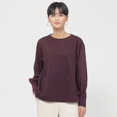 EVEX by KRIZIA (Women)/エヴェックス　バイ　クリツィア 【接触冷感】【ウォッシャブル】モクロディシャツコンビプルオーバーカットソー(U5P09315__)