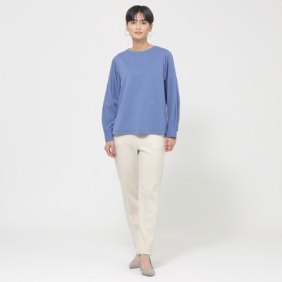 【接触冷感】【ウォッシャブル】モクロディシャツコンビプルオーバーカットソー（Ｕ５Ｐ０９３１５＿＿）