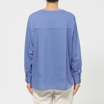 【接触冷感】【ウォッシャブル】モクロディシャツコンビプルオーバーカットソー（Ｕ５Ｐ０９３１５＿＿）
