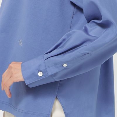 【接触冷感】【ウォッシャブル】モクロディシャツコンビプルオーバーカットソー（Ｕ５Ｐ０９３１５＿＿）