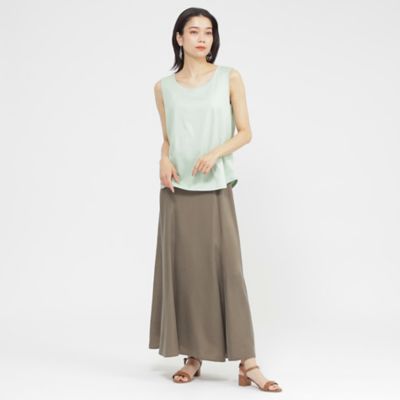 【ウォシャブル】【接触冷感】シルケットコットンタンクトップ（Ｕ５Ｐ０９５７４＿＿）