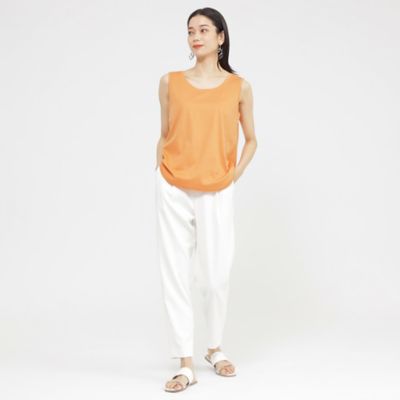 【ウォシャブル】【接触冷感】シルケットコットンタンクトップ（Ｕ５Ｐ０９５７４＿＿）