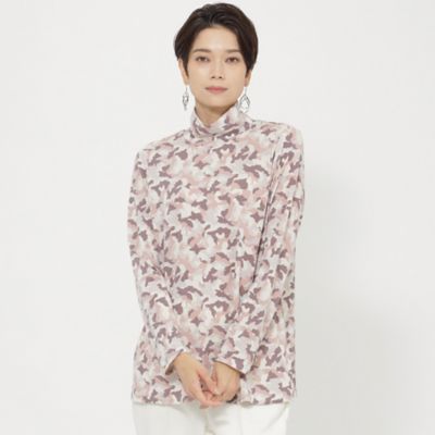＜EVEX by KRIZIA (Women)＞【ウォッシャブル】テンダーカモフラージュプリントタートルネックカットソー（Ｕ５Ｐ１１２４２＿＿）