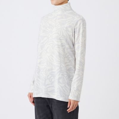 【rokh】 WHITE×BLUE トワルドジュイ ハイネック カットソー rokh】 WHITE×BLUE トワルドジュイ ハイネック カットソー