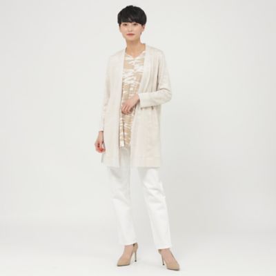 【接触冷感】【吸水速乾】【ウォッシャブル】ゼブラプリントＶネックプルオーバーカットソーチュニック（Ｕ５Ｐ１２３４７＿＿）