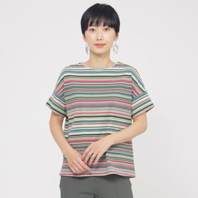 ＜EVEX by KRIZIA (Women)＞【ウォッシャブル】マルチボーダーカットソー（Ｕ５Ｐ１２５３８＿＿）