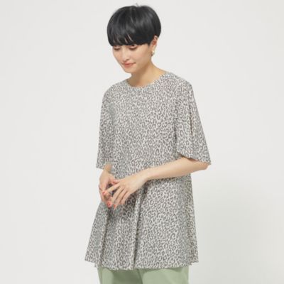 ＜EVEX by KRIZIA (Women)＞【ウォッシャブル】【接触冷感】【ＵＶ対策】ミニパンサープリントカットソー（Ｕ５Ｐ１５３５３＿＿）