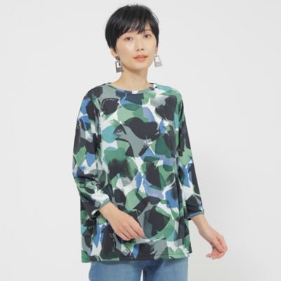 ＜EVEX by KRIZIA (Women)＞【接触冷感】【ＵＶ対策】【ウォッシャブル】ペイントドットプルオーバーカットソー（Ｕ５Ｐ１９５５２＿＿）