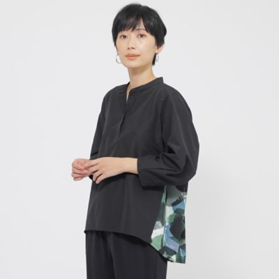 ＜EVEX by KRIZIA (Women)＞【接触冷感】【ＵＶ対策】【ウォッシャブル】ペイントドットコンビプルオーバー（Ｕ５Ｐ２０５５２＿＿）