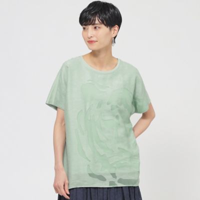 【カタログ掲載品】【ウォッシャブル】オパールタイガーコンビカットソー（Ｕ５Ｐ２１５５７＿＿）