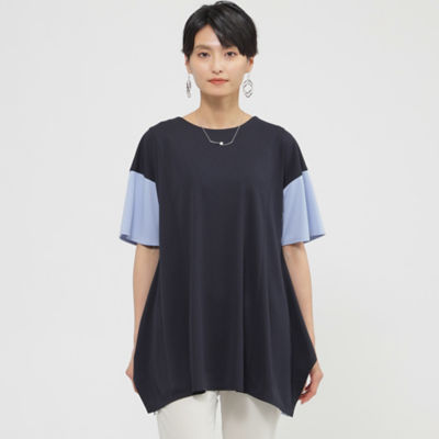 ＜EVEX by KRIZIA (Women)＞【接触冷感】【ＵＶ対策】２ＷＡＹブロッキングプルオーバーカットソー（Ｕ５Ｐ２３３８４＿＿）