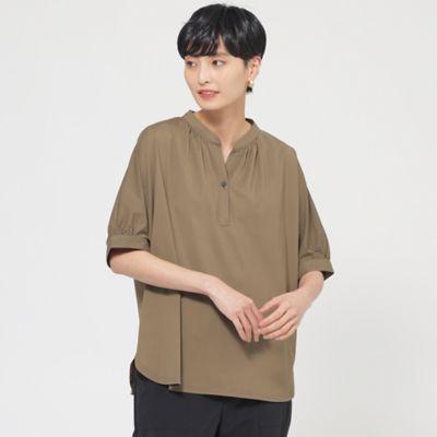 【接触冷感】【ＵＶ対策】【ウォッシャブル】コンチェロスキッパーブラウスカットソー（Ｕ５Ｐ２３５５９＿＿）