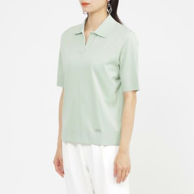 【ギフトにもおすすめ】【ウォッシャブル】セーターマシンポロカットソー（Ｕ５Ｐ２４５６９＿＿）