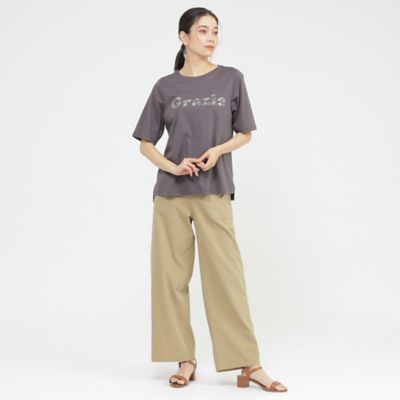 【カタログ掲載品】【接触冷感】【ウォッシャブル】超冷感コットンスムースホットフィットロゴＴシャツ（Ｕ５Ｐ２５５７１＿＿）