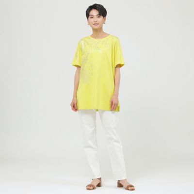 【接触冷感】【ウォッシャブル】パームツリープリントプルオーバーカットソー（Ｕ５Ｐ２６３９２＿＿）