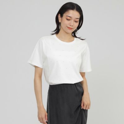 ＜EVEX by KRIZIA (Women)＞【カタログ掲載品】【接触冷感】【ウォッシャブル】超冷感コットンスムースホットフィットドットカットソー（Ｕ５Ｐ２６５７１＿＿）