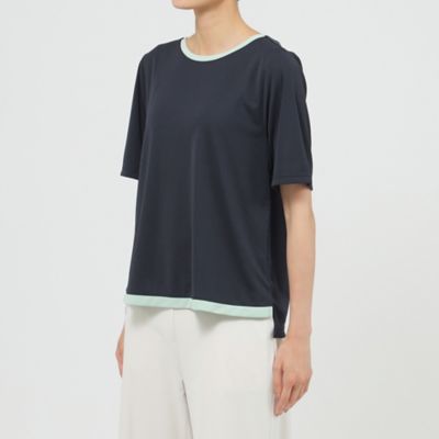 【接触冷感】【ウォッシャブル】クールカラーブロッキングプルオーバーカットソー（Ｕ５Ｐ２７３９３＿＿）