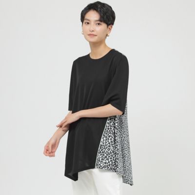 ＜EVEX by KRIZIA (Women)＞【接触冷感】【ウォッシャブル】クールパンサードットアシンメトリーチュニック（Ｕ５Ｐ２８３９４＿＿）