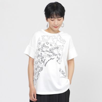 ＜EVEX by KRIZIA (Women)＞【ＳＡＮＹＯ　Ｓｔｙｌｅ　ＥＤＩＴＩＯＮ掲載】【接触冷感】【ウォッシャブル】パンサーエンブロイダリープルオーバーカットソー（Ｕ５Ｐ２９５８４